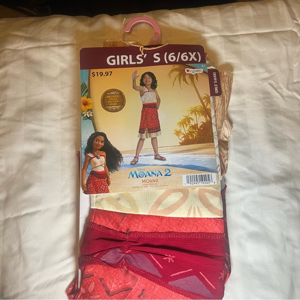 Halloween Costume Girls Disney Moana 2 Costume Small 6/6X New with Tags